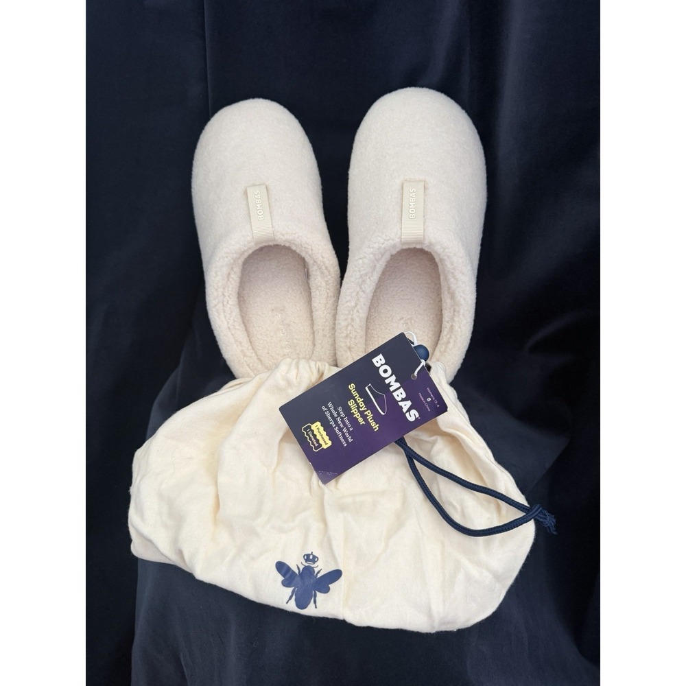 Bombas Women's Sunday Slipper Cream New Size 8